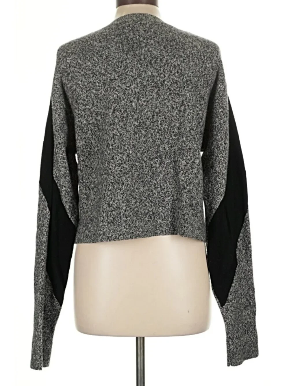 Public School Sana Pullover Sweater Large Colorblock Gray Black - Picture 5 of 8